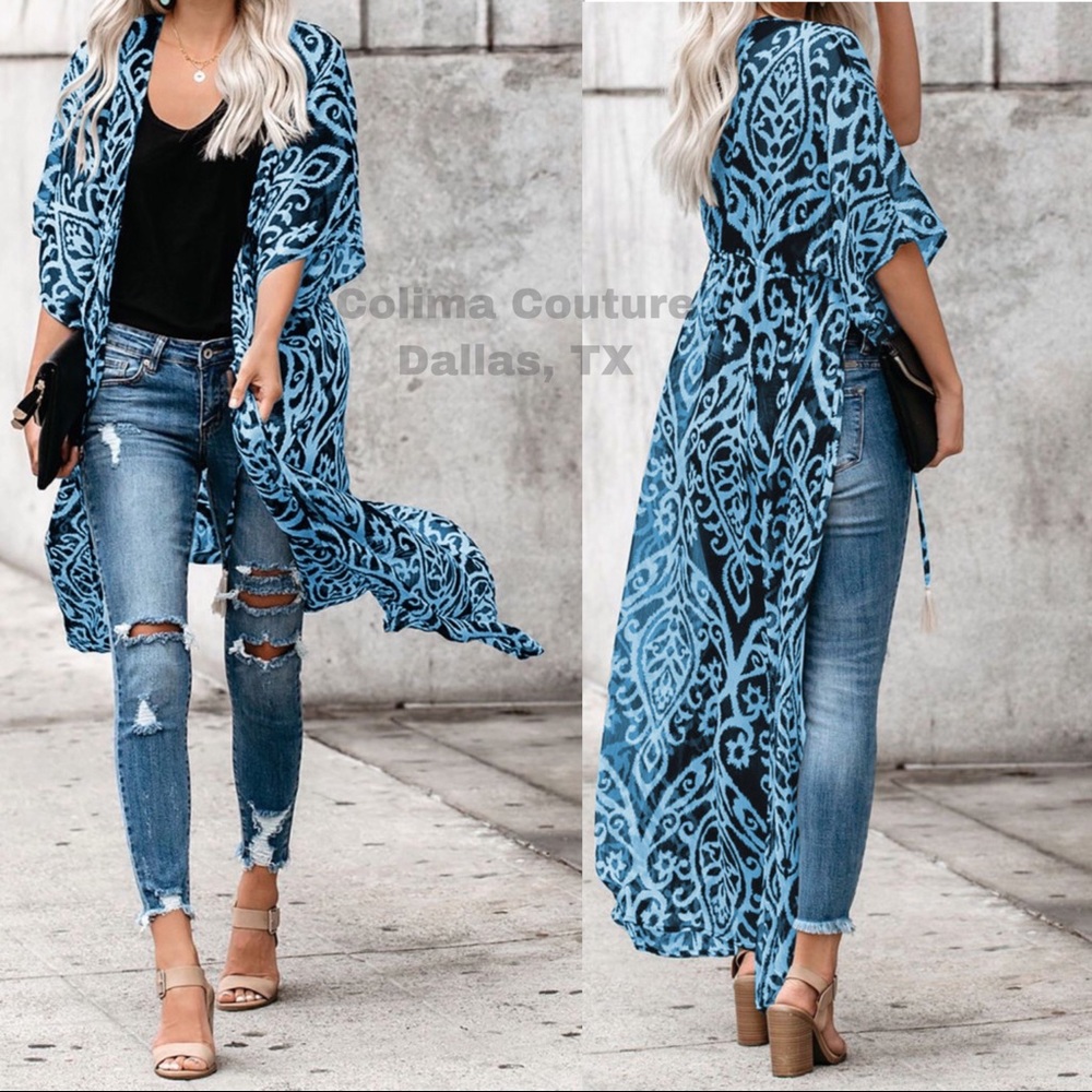Keep it classy damask duster - Picture 2 of 4